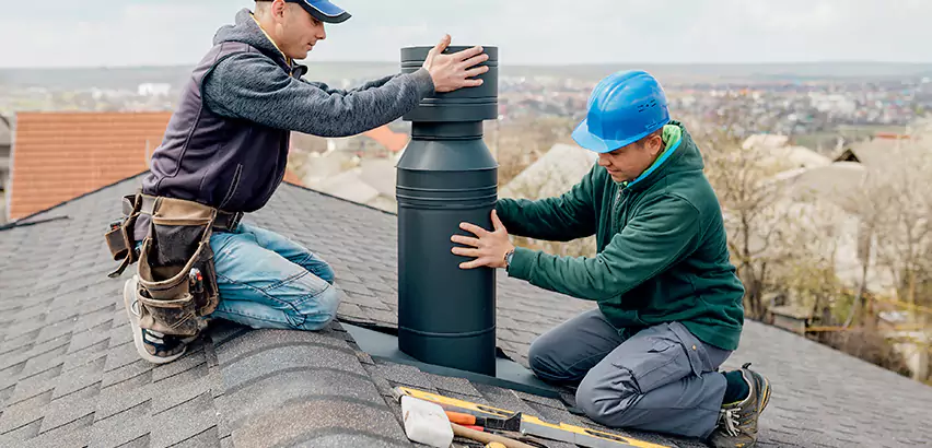 Chimney Flashing Replacement for Storm Damage in Carol Stream