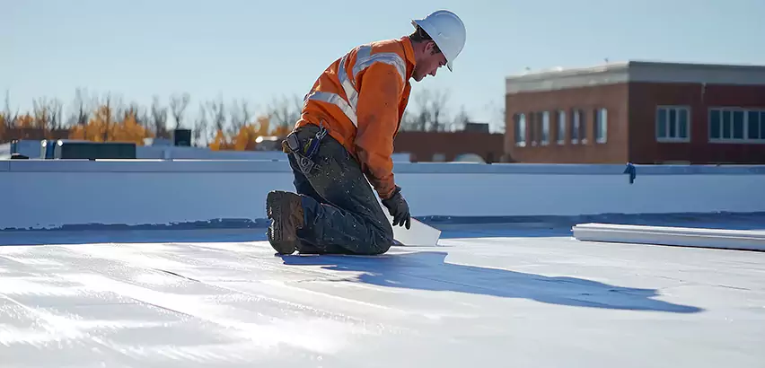Flat Roof Drain Installation in Carol Stream