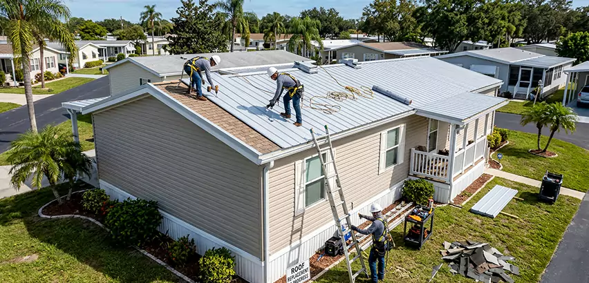 Mobile Home Metal Roof Replacement in Carol Stream